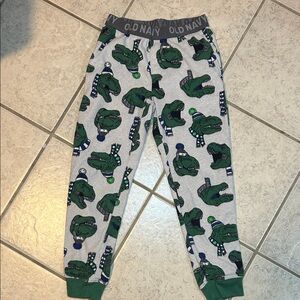 Old Navy Kids T-Rex Pajama Bottoms - Gray and Green